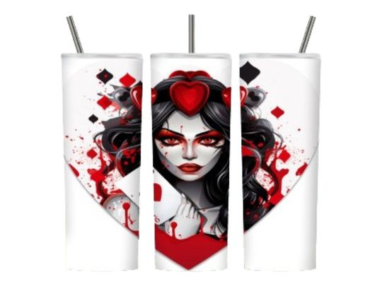 Queen Of Hearts (20 oz Empowerment and Inspiration Tumbler Design)