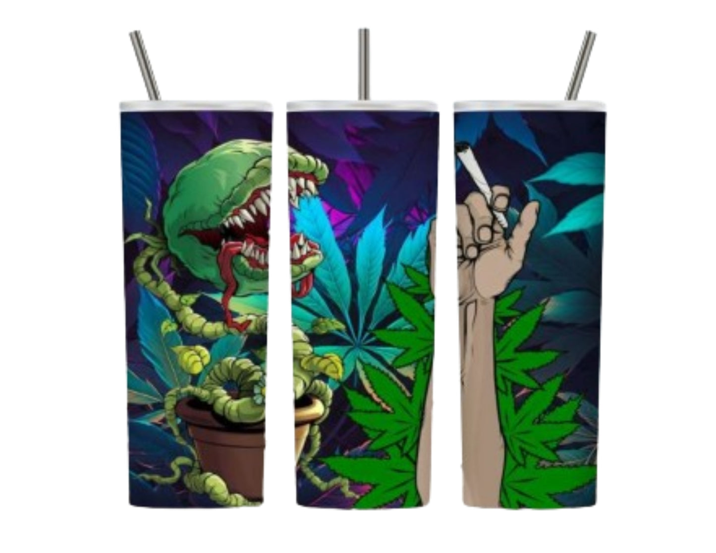 Angry Weed Plant (20 oz Weed Tumbler Design)