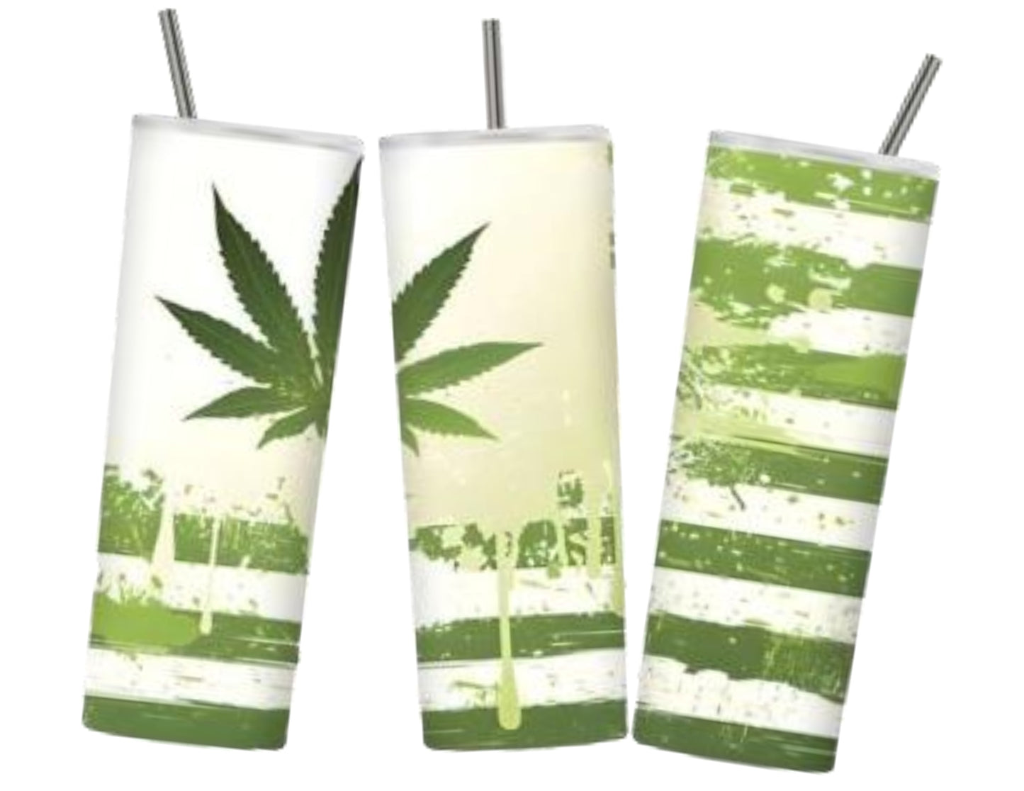 Weed Flag drip 20 oz Weed Tumbler Design